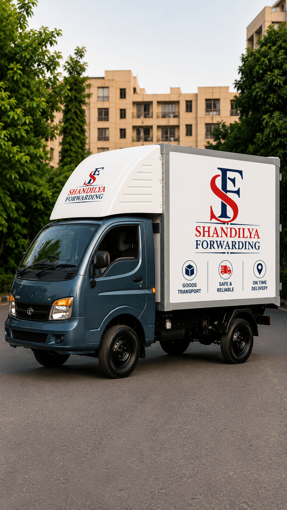 Shandilya Forwarding branded delivery truck